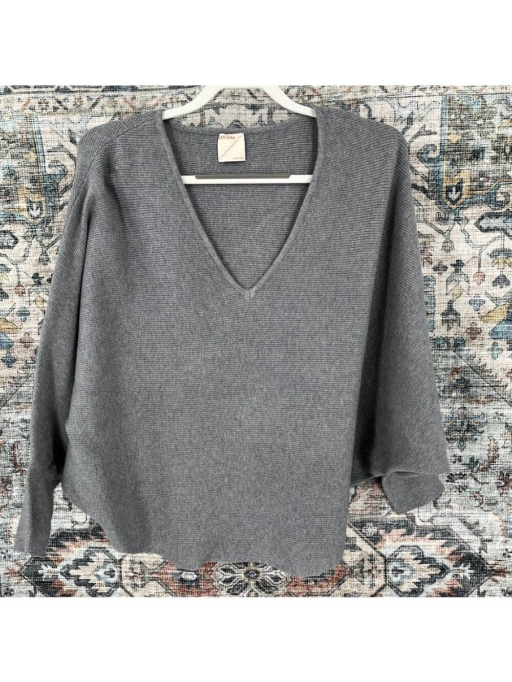 Kerisma Ryu Dolman Sleeve Sweater Size M/L V Neck Batwing Oversized